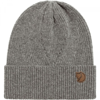 Шапка FJALLRAVEN Directional Rib Beanie цвет Grey