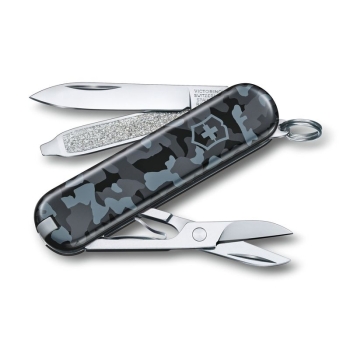 Нож VICTORINOX Classic 58мм 7 функций цв. морской камуфляж в интернет магазине Rybaki.ru