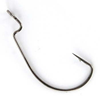Крючок офсетный YOSHI ONYX Offset Hook Long № 4 BN (10 шт.) в интернет магазине Rybaki.ru