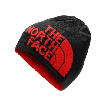 Шапка THE NORTH FACE Highline Beanie цв. аiery кed / Black в интернет магазине Rybaki.ru