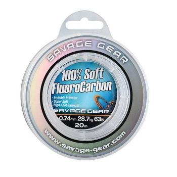 Флюорокарбон SAVAGE GEAR Soft Fluoro Carbon 0,17 мм 50 м 2,10 кг 4,6 lb в интернет магазине Rybaki.ru