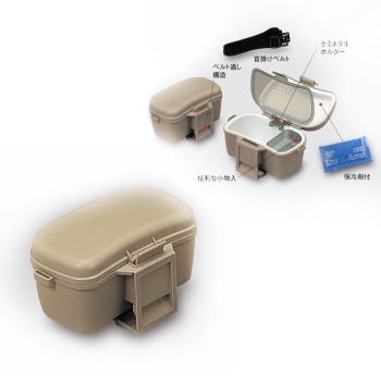 Коробка-холодильник MEIHO № 204 Bait Cooler цвет Оливковый в интернет магазине Rybaki.ru