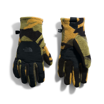 Перчатки THE NORTH FACE Men's Denali Etip Glove цвет Burnt Olive Green Woods Camo в интернет магазине Rybaki.ru