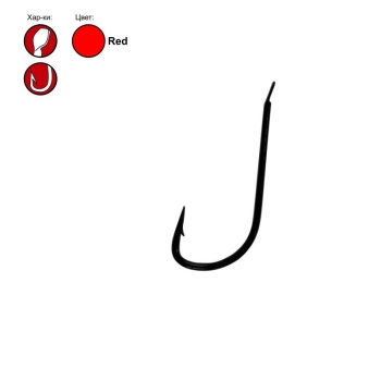 Крючок одинарный GAMAKATSU G-BAIT BLOODWORM (10 шт.) № 22