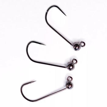 Вольфрамовая головка с вырезом TSR TJH-BL #L 3,3 мм 0,50 г (3 шт.) цв. #Black Nickel в интернет магазине Rybaki.ru