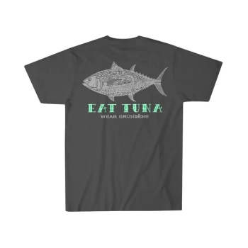 Футболка GRUNDENS Eat Tuna T-Shirt SMU цвет Charcoal в интернет магазине Rybaki.ru