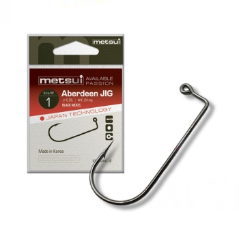 Крючок одинарный METSUI Aberdeen Jig цв. bln № 1 (6 шт.) в интернет магазине Rybaki.ru