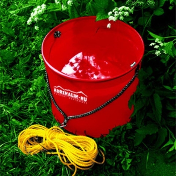 Ведро складное TSURIBITO Waterbag R цвет красный в интернет магазине Rybaki.ru
