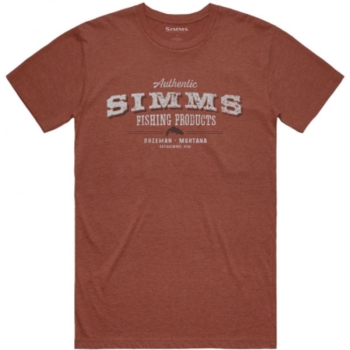 Футболка SIMMS Working Class T-Shirt цвет Red Clay Heather в интернет магазине Rybaki.ru