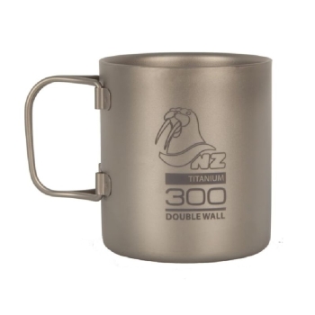 Термокружка NOVAYA ZEMLYA Ti Double Wall Mug (титан) 300 мл в интернет магазине Rybaki.ru