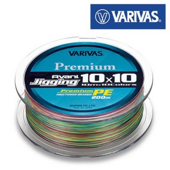 Плетенка VARIVAS Avani Jigging 10 x 10 Premium PE  200 м цв. Многоцветный # 0,8 в интернет магазине Rybaki.ru