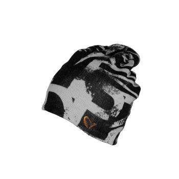 Шапка SAVAGE GEAR Printed Beanie цв. Черный / серый