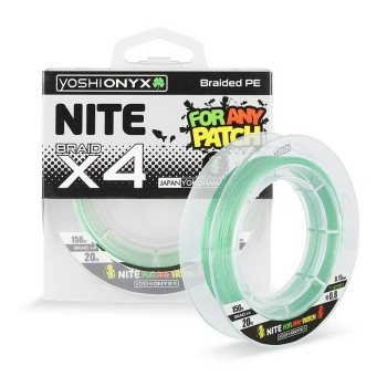 Плетенка YOSHI ONYX Nite 4 Green 150 м # 0.8 в интернет магазине Rybaki.ru