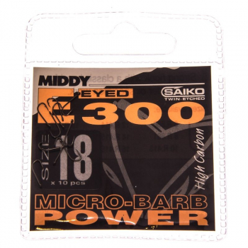 Крючок одинарный MIDDY E300 Power Eyed (10 шт.) № 16 в интернет магазине Rybaki.ru