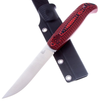Нож OWL KNIFE North-S сталь N690 рукоять G10 черно-красная в интернет магазине Rybaki.ru