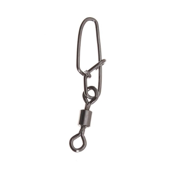 Вертлюг с карабином TSURIBITO Rolling Swivel With New Hooked Snap № 10 (10 шт.)