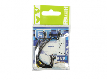 Крючок офсетный HITFISH GT Offset Hook № 10/0 (2 шт.) в интернет магазине Rybaki.ru