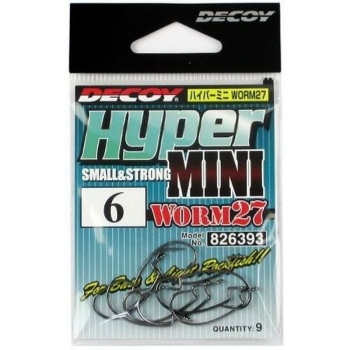 Крючок офсетный DECOY Worm 27 № 2 (9 шт.)