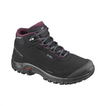 Ботинки SALOMON Shelter CS WP W цвет Black / Ebony / Wine Tasting