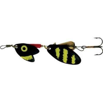 Блесна вращающаяся MEPPS Tandem Trout (блистер) № 0 цв. Black / Yellow / Black в интернет магазине Rybaki.ru