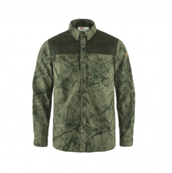 Рубашка FJALLRAVEN Varmland G-1000 Shirt M цвет Green Camo-Deep Forest