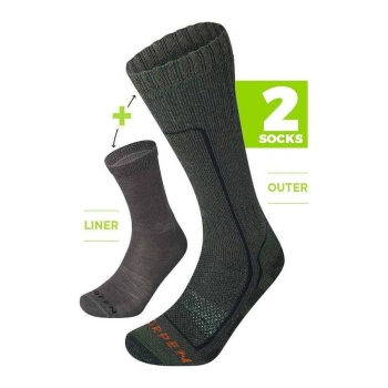 Носки LORPEN FCWSSE Fishing Cold Weather System Eco цвет Conifer в интернет магазине Rybaki.ru