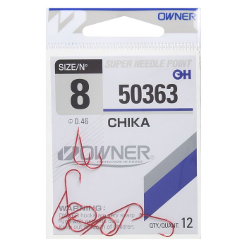 Крючок одинарный OWNER 50363 Chika № 12 (17 шт.)