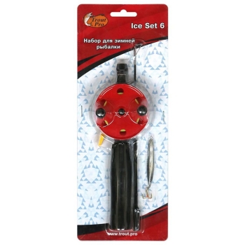 Набор TROUT PRO Ice Set 6 (удочка, шестик, леска, блесна) в интернет магазине Rybaki.ru