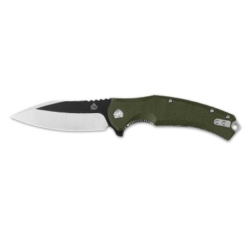 Нож складной QSP KNIFE Snipe сталь D2 рукоять G-10 зеленая в интернет магазине Rybaki.ru