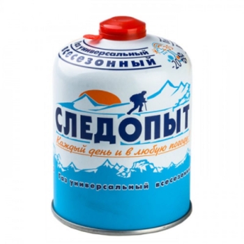 Баллон газовый СЛЕДОПЫТ для портативных плит 230 г резьб., (всесезонный)