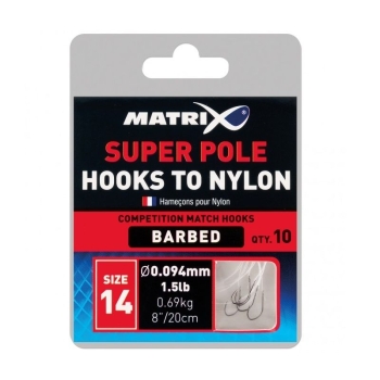 Готовая оснастка MATRIX Hooks to Nylon Super Match № 18 0,104 мм
