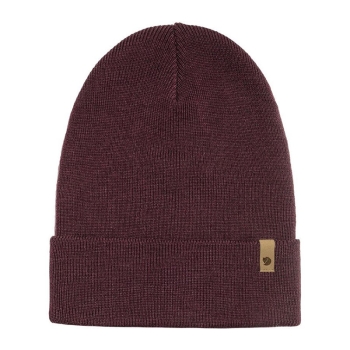 Шапка FJALLRAVEN Classic Knit Hat цв. 356 Dark Garnet в интернет магазине Rybaki.ru
