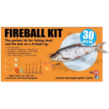 Набор оснастки SAVAGE GEAR Fireball Pro Pack Kit (30 шт.) в интернет магазине Rybaki.ru