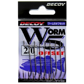 Крючок офсетный DECOY Worm 5 Offset № 4/0 (6 шт.) в интернет магазине Rybaki.ru