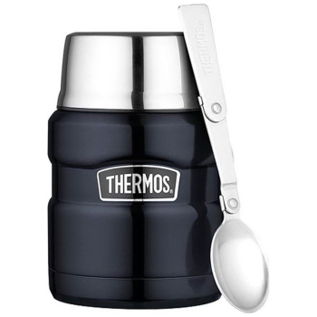 Термос THERMOS SK 3000 BK Matt Black для еды с ложкой 0,47 л цв. Чёрный