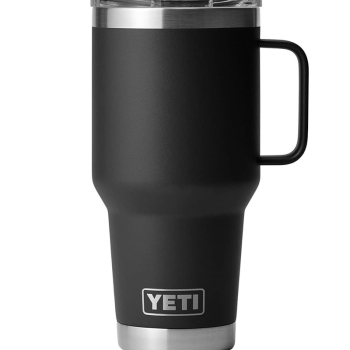 Термокружка YETI Rambler Travel Mug 887 (30 oz) цв. Black в интернет магазине Rybaki.ru
