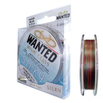 Плетенка WANTED Silky 8X 150 м цв. разноцветный 1.0 PE в интернет магазине Rybaki.ru