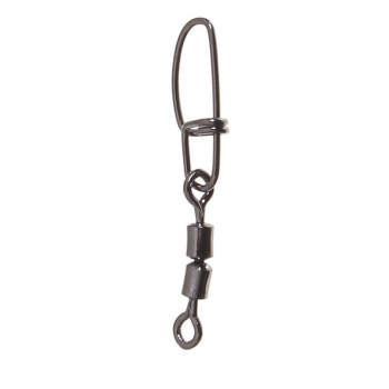 Вертлюг с карабином TSURIBITO Rolling Swivel With Insurance Snap № 10 (10 шт.)