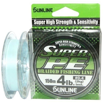 Плетенка SUNLINE New Super PE 150 м 0.4 цв. light blue в интернет магазине Rybaki.ru