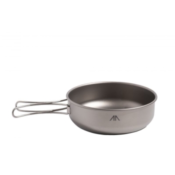 Миска GORAA Titanium Single-Wall Bowl With Folding Handle 600 мл в интернет магазине Rybaki.ru