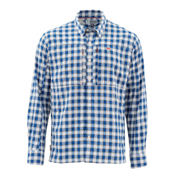 Рубашка SIMMS Bugstopper LS Shirt цвет Plaid Admiral Blue