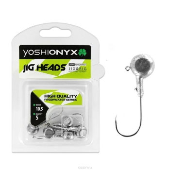 Джиг-Головка YOSHI ONYX Jig Bros Аспирин 10,5 гр. кр. Gamakatsu (5 шт.) в интернет магазине Rybaki.ru