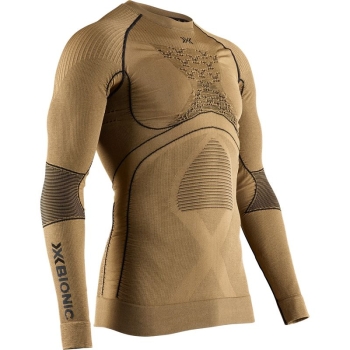 Термокофта X-BIONIC Radiactor 4.0 Shirt Round Neck Lg Sl Men цвет Золотой / Черный в интернет магазине Rybaki.ru