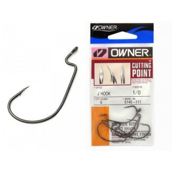 Крючок офсетный OWNER 5140 J-Hook № 4 (6 шт.)