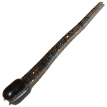 Головастик RED MACHINE Шалун А 35 мм цв. Black Blue Gold Flake, аттрактант Чеснок (15 шт.) в интернет магазине Rybaki.ru