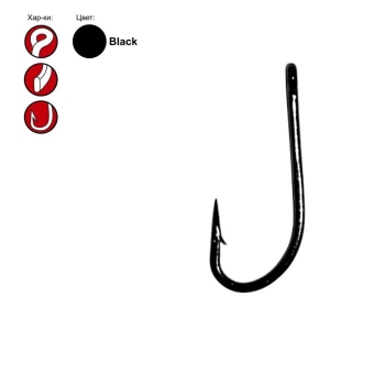 Крючок карповый GAMAKATSU G-CARP LONG SHANK (10 шт.) № 2 black в интернет магазине Rybaki.ru