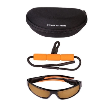 Очки SAVAGE GEAR Savage Eyes Polarized Sunglasses цв. Amber (Sun And Clouds)