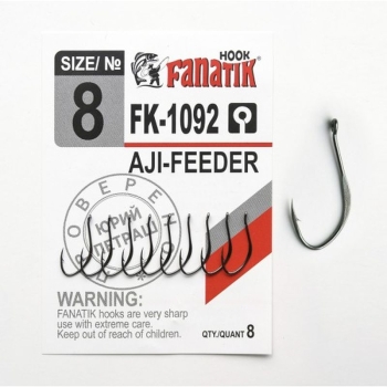Крючок одинарный FANATIK FK-1092 AJI-Feeder № 10 (8 шт.)