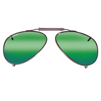 Очки поляризационные FLYING FISHERMAN Clip-On SpringLock 7511 Large Treardrop цв. Amber-Green Mirror в интернет магазине Rybaki.ru
