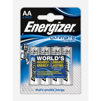 Батарейка ENERGIZER Ultimate Lithium FR06 AA FSB4 (4 шт.)